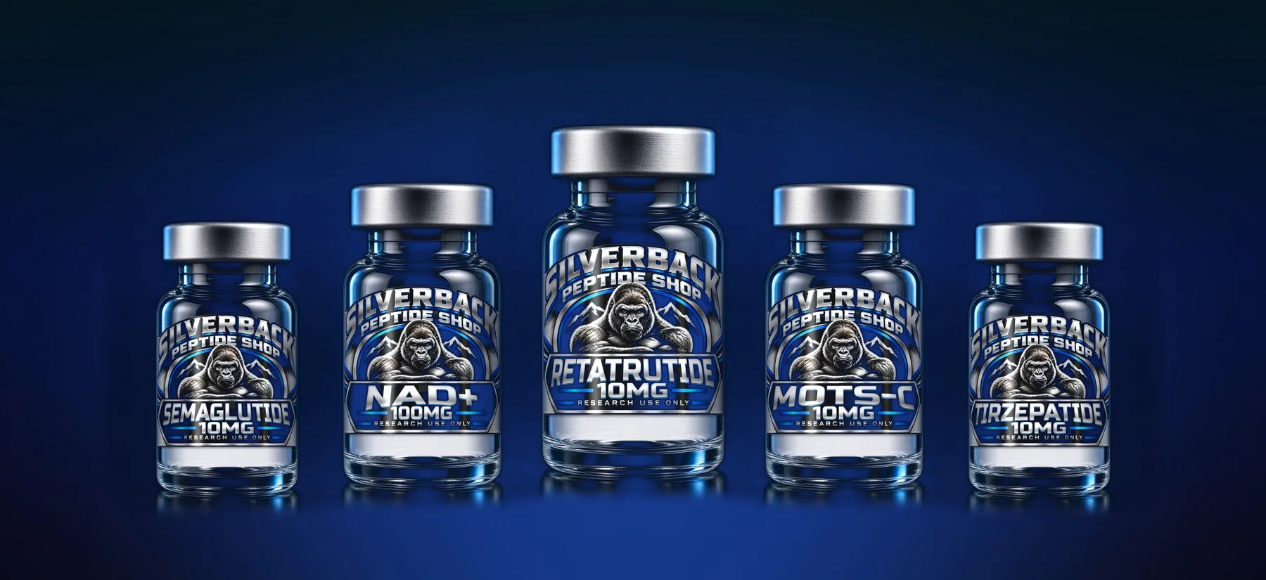 Silverback Peptide Shop research vials